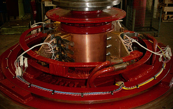 Solutions Engineering Ltd large DC motor during overhaul